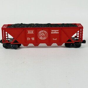 Lionel O Scale 6-9119 Detroit & Mackinaw Hopper Car W/Coal Load Model Train